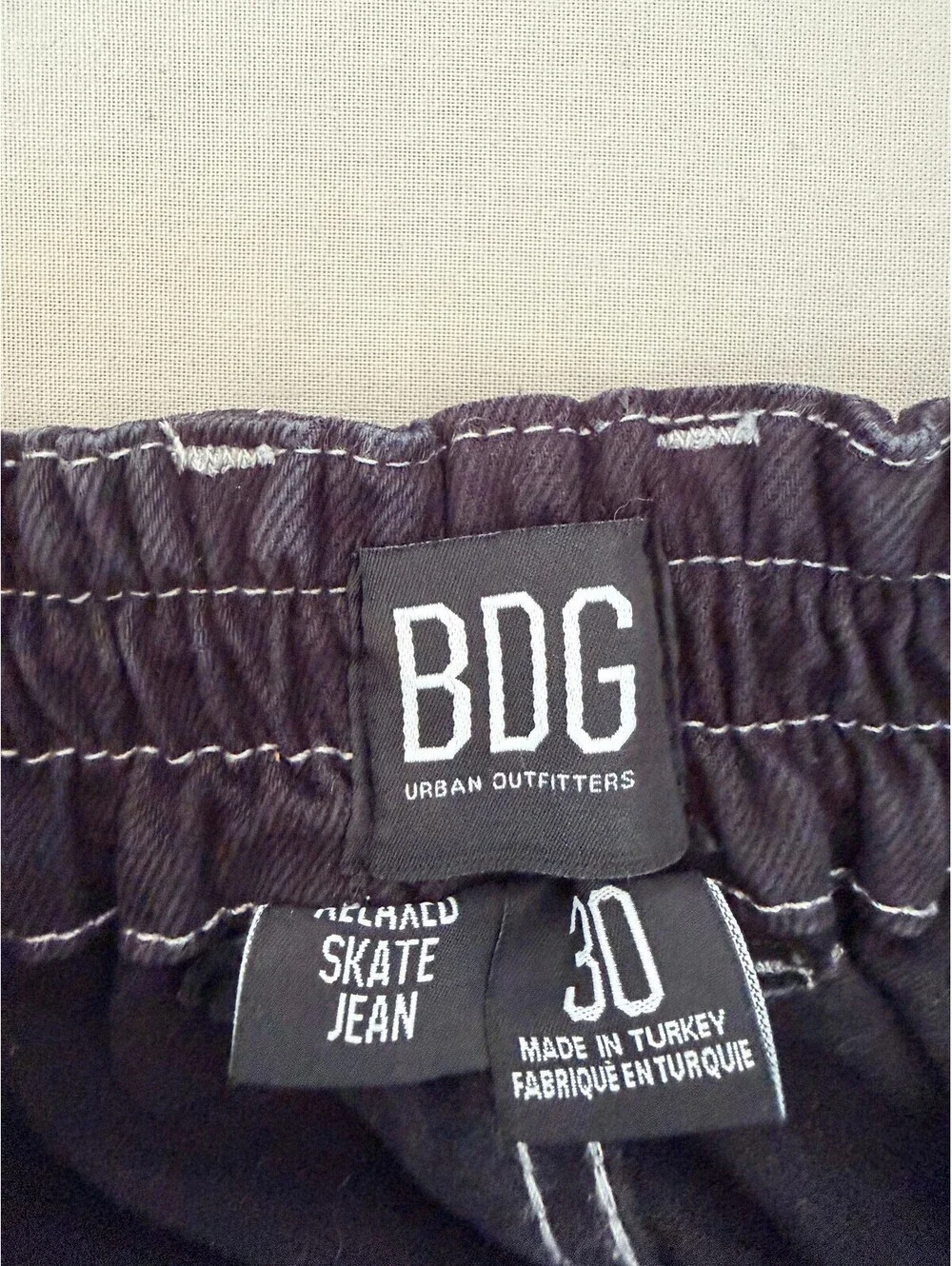 BDG Urban Outfitters Relaxed Skate Cargo Jeans Black Men’s 30 Y2K